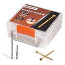 Deck Screws 3 Inch Wood Screws #10 x 3, 300 Pcs, Rust Resistant, Exterior Epoxy Coated, Torx Construction Screws for Wood Fence & Decking, Includes 2 Pcs T25 Star Bits, Yellow