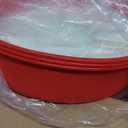 HUAKENER 10 Inch Round Cake Pan, 3 Pack Silicone Cake Molds with 100 Pieces Parchment Paper, Nonstick Cake Molds for Birthday Cakes, Layer Cakes, Cheese Caks, Chocolate Cakes