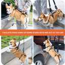 Dog Lift Harness, Dog Lift Sling Carrier with Handle & Shoulder Sling, Support Harness for Rear Back Legs Helps,Disabled,Arthritis,Joint Injuries,Paralysis Up StairsOrange,Medium