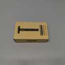 VIKINGS BLADE Adjustable Double Edge Safety Razor + Luxury Case. Smooth, Reusable, Eco-Friendly (The Emperor Augustus) (FAT, Brown Black (Emperor Augustus))