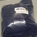 H.VERSAILTEX Super Stretch Individual Seat Cushion Covers - Sofa & Couch Cushion Slipcover Sets - Thick Jacquard Textured Twill Fabric (3 Piece XL Sofa Cushion Covers, Navy)