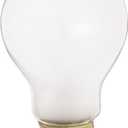 Satco S5021 34-Volt 50-Watt A19 Medium Base Light Bulb, Frosted