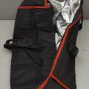 Bodaon Insulated Food Delivery Bag for Hot and Cold Meal, XXX-Large Grocery Tote Insulation Bag for Catering/Drivers, Pizza Warmer, Grocery Bags, Cooler Bag, food warmers for parties (Black-Red, 1Pk)