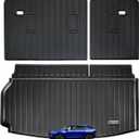 Large Trunk Mat for All-New 2024 2025 Chevrolet Traverse with Backrest Protection,TPE All Weather Protection Car Cargo Liners Accessory Covering The backrest Custom Fit for Chevy Traverse