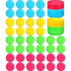 Hiboom Kids Flying Discs 3.4 Inch Mini Classic Flying Disks Bulk Soft Flyer Toy for Outdoor Pets Dog Yard Lawn Games Party Kindergarten Teaching Favors, 4 Colors