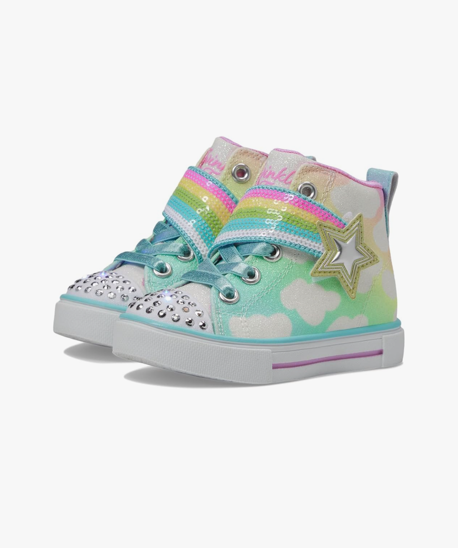 Skechers Girl's Twinkle Sparks-Shooting Star Brights Sneaker, Size 6 US Multicolor