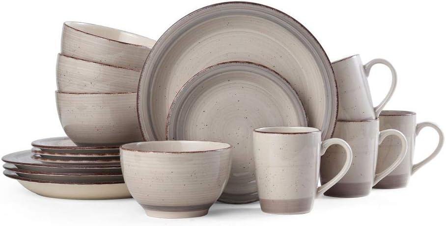 Pfaltzgraff Sadie (Pack of 16) Dinnerware Set, Cream (Cream)