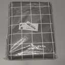 Rectangle Table Cloth, Waterproof Vinyl Tablecloths with Flannel Backing, Wipeable Plastic Plaid Table Cover for Dining, Picnic, Indoor and Outdoor (60" x 120", Grey)