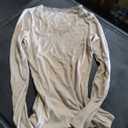 Beige T-Shirt with Sleeves for Girls, Size S