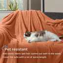 Oversized King Knit Blanket for Couch - Super Soft Extra Large Throw Blankets for Bed Fluffy Fuzzy Plush Lightweight Cozy BlanketLight Yellow120" x 120"