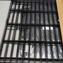 Dog Pen Pet Playpen Dog Fence Indoor Foldable Metal Wire Exercise Puppy Play Yard Pet Enclosure Indoor Outdoor 8 Panels 24 Inch with Bottom Pad/Top Cover (Black with Bottom pad)