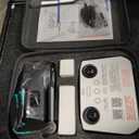 ikaufen S159 Drone with Built-in 5.9in screen control, GPS positioning, brushless motor, optical flow positioning, ESC camera, obstacle avoidance function, body tips power consumption+2 Battery(S159 screen control+ 2 Battery Black)