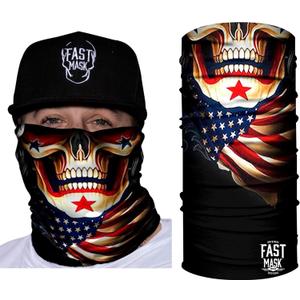 2 x Tubular Bandanas With Face Shielding Protection Unisex - Camo (Black)