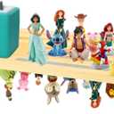 WodGod for Tonie Shelf Magnetic,for Tonie Storage Wall, Holds 38+ Characters Creative Magnetic Top & Back,Pinewood Floating Shelves for Wall,Dedicated Charging Spot for Tonebox,Figures Storage