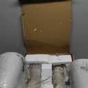 MOUVOVO 28" Tall Farmhouse Table Lamps Set of 2 with USB C+A Ports and AC Outlet, 3 Way Touch Control Rustic Bedside Lamp for Bedroom, Beige Vintage Nightstand Lamp for Living Room Office