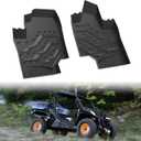 TPE Floor Mats for Can-Am Commander Trail Sport, Front Row Floor Liners All Weather Protection Slush Mats for Can Am Maverick Trail Sport 2018-2025 / Commander & Max 2021+ Accessories (2PCS)