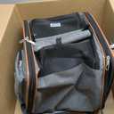 Cat Carrier Backpack, Expandable Pet Carrier with Sun Shade & Full Front Opening, Breathable Mesh Backpack for Small Dogs & Medium Cats Up to 18 Lbs, Foldable for Hiking, Camping (Grey)