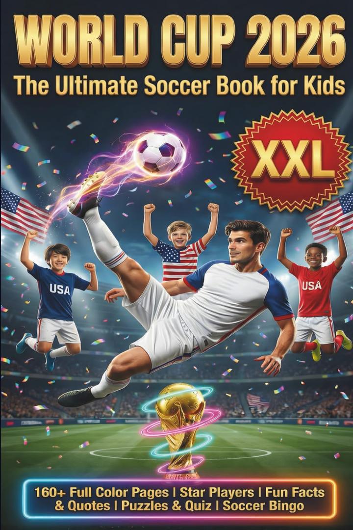 Soccer Activity Book for Kids: Fun Activities, Trivia, Puzzles & World Cup 2026 Action – The Perfect Soccer Gift for Boys and Girls Ages 8–12