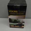 Small Portable Space Heater for Indoor Use - VOCRS 1500W PTC Electric Heater with Thermostat, Remote Control, 12H Timer, Eco and Fan Mode, Rapid and Safe Heating for Bedroom, Office