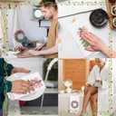 Chinoiserie Christmas Kitchen Towels, Pink Bow Coquette Christmas Tree Dish Towels for Kitchen Bathroom, Pink Christmas Hand Towels for Bathroom Kitchen, Grandmillennial Decor,Set of 2,16x24 Inches