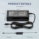 12V AC Power Cord Charger for Dell Monitor 27" 24" 23" 22" 21.5" Screen S2316H S2316M S2318HN S2318NC S2340L S2340LC 2240TB S2340M S2340MC S2440L S2240LC S2740L S2740LB Monitor Power Supply Cord