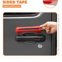 Savadicar 5-Piece Red Door Handle Cover Trim Kit for Jeep Wrangler JL JLU 4xe & Gladiator JT 2018-Present – Exterior Handle Cap Accent Accessories