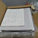 Somdot Tall Dresser for Bedroom with 5 Drawers, Storage Organizer Chest of Drawers with Removable Fabric Bins for Closet Bedside Living Room Laundry Entryway Hallway, White Leather