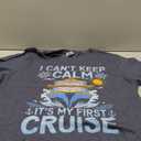 I Can't Keep Calm It's My First Cruise Sailing Cruising T-Shirt, XL, Dark Heather Grey