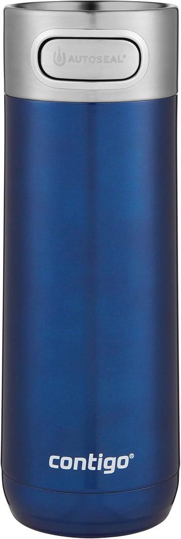 Contigo Luxe VacuumInsulated Stainless Steel Thermal Travel Mug 16 Ounces Monaco