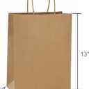 BagDream 10x5x13 Kraft Shopping Bags 100Pcs Brown Paper Bags with Handles Bulk, for Gifts, Merchandise, Retail, Party Favor, Take-out, Grocery, Recycled Paper Gift Sacks