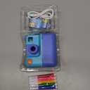 Kids Camera Instant Print, LETSHAHA Christmas Birthday Gifts for Toddler Girls Boys Age 3-12, 24MP & 1080P Selfie Digital Camera with 3 Roll No-Ink Print Paper 32GB SD Card - Blue