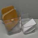 2+1 Pack Laundry Pods Container,Clear Laundry Detergent Powder Storage Containers,Laundry Room Organization Containers with Wooden Lids & Labels,Laundry Pods Holder for Scent Booster,Dryer Ball