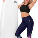 AOBUTE Women Swim Pants UPF 50+ Rash Guard Pants High Waisted Swimming Leggings (S)