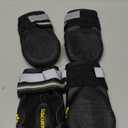 QUMY Dog Shoes for Large Dogs, Medium Dog Boots & Paw Protectors for Winter Snowy Day, Summer Hot Pavement, Water-Resistant in Rainy Weather, Outdoor Walking, Indoor Hardfloors Skid-Resistant Sole (Size 7: 2.8''x3.2"(W*L) (Pack of 4))