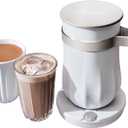 Hot & Cold Drinking Chocolate System - The ALL-NEW Velvetiser - Hotel Chocolat - 1 mug and 1 glass - European Style Drinking Chocolate - Chalk Edition