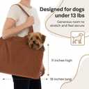 Everyday Cozy Carry Dog Tote for Small Dogs up to 13 lbs, Brown