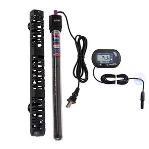 MQ Submersible Aquarium Heater Auto Thermostat, 300W Fish Tank Heater for 35-60 Gallon with LCD Digital Aquarium Thermometer, Shatter-Proof and Blast-Proof
