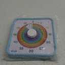 LIORQUE 60 Minute Visual Timer for Kids and Adults, Non-Ticking 7.5 Inch Large Visual Countdown Timers for Classroom Desk Countdown Clock with Magnetic Backing, Kids Pomodoro Timer Clock (Rainbow)