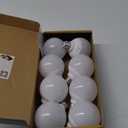 hansang 8 Pack Vanity Light Bulbs 4000K Natural Daylight G25 LED Bulb E26 Base, Globe 60W Incandescent Equivalent, Vanity Mirror Round Light Bulbs for Bathroom, 500LM, Non-Dimmable