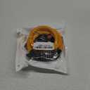 Bike Lock Cable with Combination,High Security 5-Digit Resettable Combination Bicycle Lock Anti-Theft, with Mounting Bracket for Bikes and Scooters (Yellow-12mm)