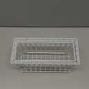 Wire Storage Basket 2 Packs, Wall Mounted Kitchen Bathroom, Hanging Cabinet Door Storage Basket, no Drilling, Supporting 2 Types of Hooks, Strong Bearing, Suitable for Home, Black