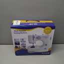 Sewing Machine for Beginners with 20Pcs Fabric & 32Pcs Sewing Threads Kit,Portable Sewing Machine with 12 Built-in Stitches & 2 Speed(High-Low Speeds)-BW (Blue,white)