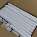 Goovilla Room Divider for Room Separation, Tension Curtain Rods No Drilling, 4-10ft(H) 28-70inch(W) Adjustable Temporary Privacy Wall Divider, Heavy Duty Freestanding Space Partition Separator, White