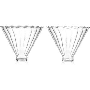 2pcs Glass Funnel Pour Over Coffee Filters,Coffee Drippers
