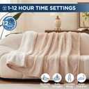 Westinghouse Electric Blanket Twin, Heated Blanket Twin Size with 10 Heating Levels and 1 to 12 Hours Heating Time Settings, Flannel to Sherpa Reversible, Machine Washable (62" x 84", Beige)
