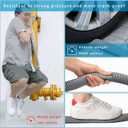 Elyfree 10ft Washing Machine Drain Hose, Universal Drain Hose Extension Kit for Washer, Dishwasher, Flexible Discharge Hose for LG/GE/Samsung, Fit up to 1-1/2 Inch Drain Outlets (10)