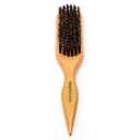 GranNaturals Boar Bristle Slick Back Hair Brush for Sleek Ponytail Bun & Smoothing Baby Hairs, Flyaways, Edge Control - Backcombing & Teasing Hairbrush with Wide Rat Tail for Sectioning & Parting