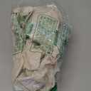 Round Vinyl Fitted Tablecloth, Waterproof Elastic Table Covers Wipeable Flannel Backed Tablecloths for Picnic Camping Indoor and Outdoor (Leaf, Beige, Fits 40" - 44" Diameter Tables)