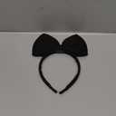 Big Bowknot Headband - Bow Headband Headdress Cosplay Costume Headwear Party Decoration Handmade Headpiece Hair Band Elastic Women Girls Kids Hair Accessories 1 Pack (Black)