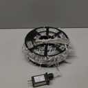 JMEXSUSS Christmas Lights, 8 Modes Waterproof Christmas Light Outdoor Plug-in, Clear Wire String Lights Indoor Bedroom 500LED White 163ft